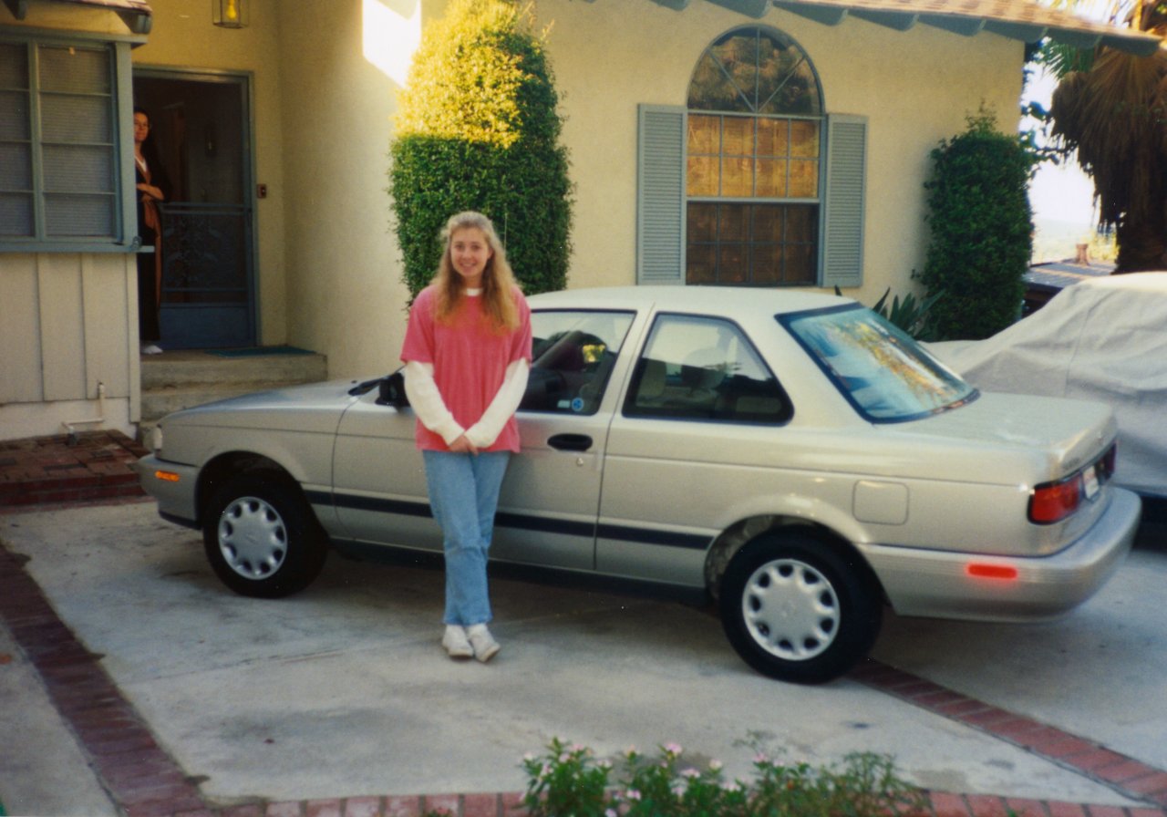 Jen on her way to college with Sentra